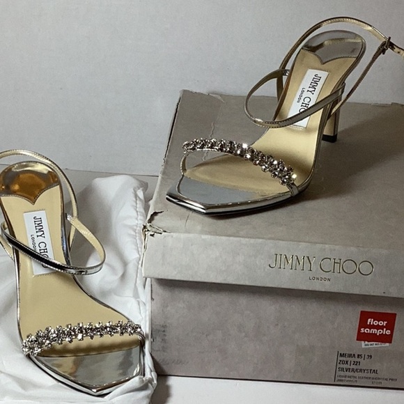 Jimmy Choo
Women's Meira 85 Embellished High Heel Slide Sandals - Picture 10 of 12
